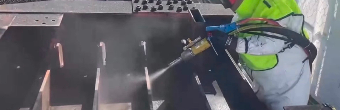 サンドブラスト工事の写真