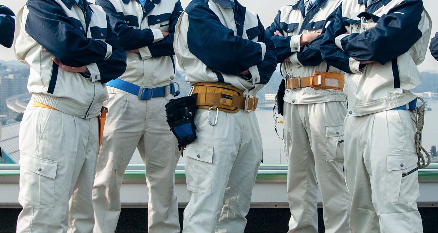 建設現場で働く人たちの写真